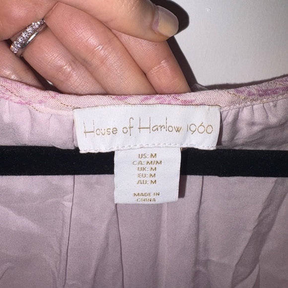 House of Harlow 1960 Paisley Long Sleeve Mini Dress - Picture 6 of 8